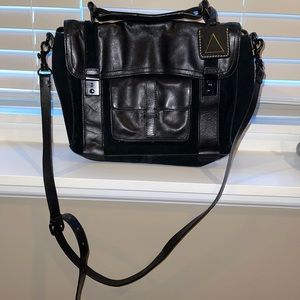 Kelsi Dagger Black Suede Leather purse